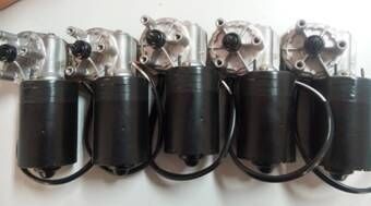 کرم کوتاه قلم مو 12VDC دنده موتور برای اتوماسیون ماشین آلات صنعتی 30W
