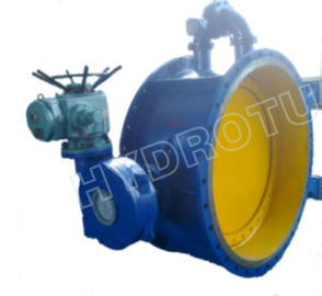دنده کنترل فلنج شیر پروانه ای از 1000mm برای برق آبی
