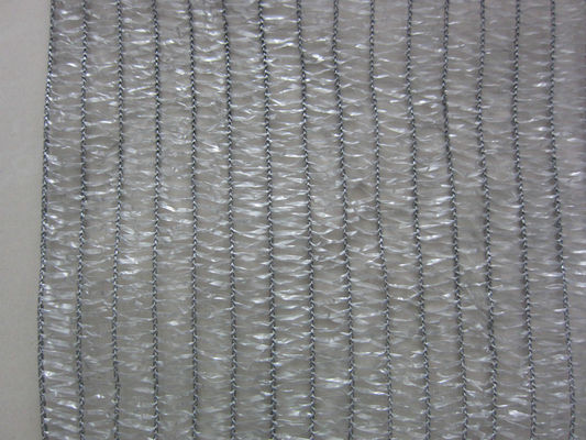 HDPE RASCHEL بافتنی خاکستری باغ سایه برای شبکههای نرده ایمنی