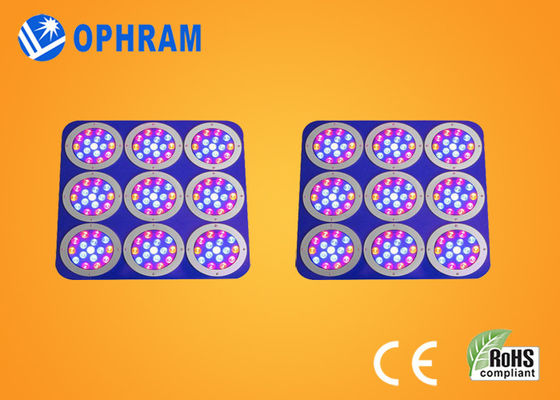EPISTAR قرمز / آبی طیف کامل چراغ چراغ رشد با مورد فلز