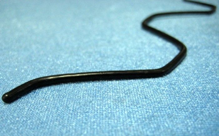 پوشش ایمنی پلاستیکی فولاد خالص سیم کج و معوج برای پروفیل ورق های فلزی، قطر 2mm / میلیمتر 2000mm طولانی